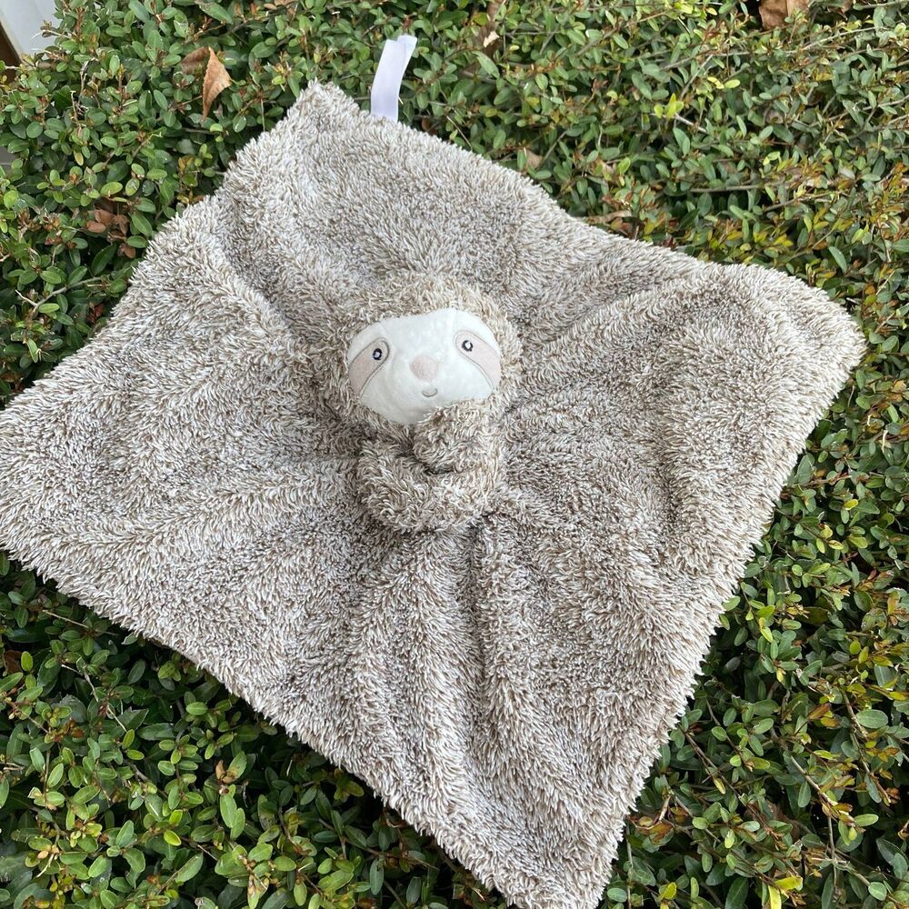 Carter’s Sloth Lovey Security Baby Blanket 14" Plush Gray Brown replacement